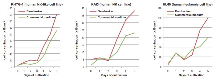 Gráfico comparativo entre métodos sobre concentração na criopreservação celular, com uso de Bambanker.
