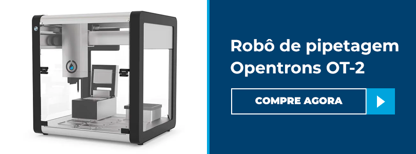 Banner para robô de pipetagem Opentron OT-2.