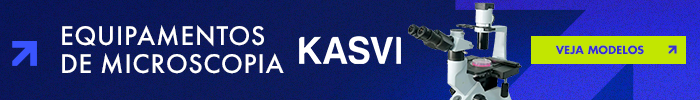 Banner para equipamentos de microscopia Kasvi na Forlab.